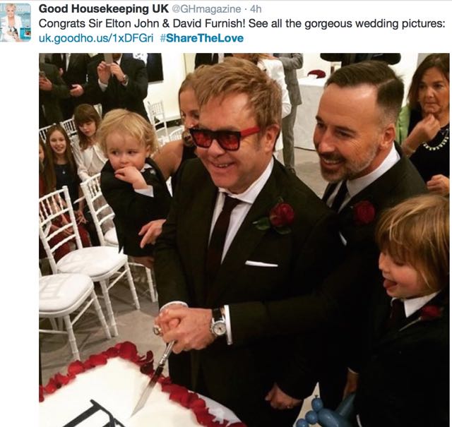 Elton - cake cutting