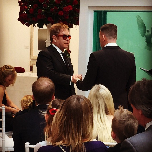 Elton weds